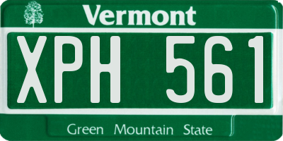 VT license plate XPH561