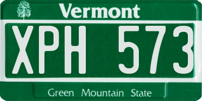 VT license plate XPH573