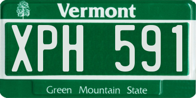 VT license plate XPH591