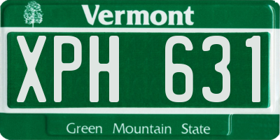 VT license plate XPH631