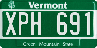 VT license plate XPH691