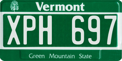 VT license plate XPH697