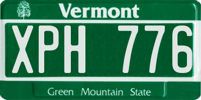 VT license plate XPH776