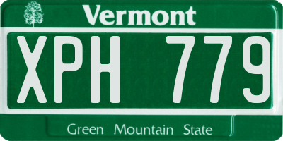 VT license plate XPH779