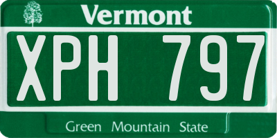 VT license plate XPH797