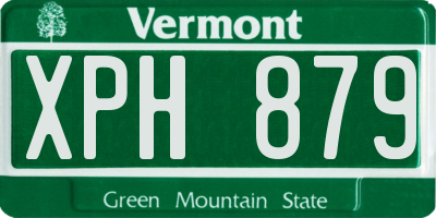 VT license plate XPH879