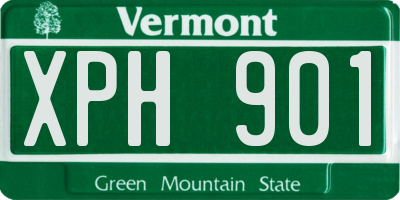 VT license plate XPH901