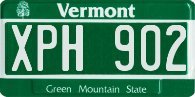VT license plate XPH902