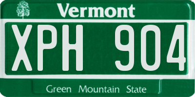 VT license plate XPH904