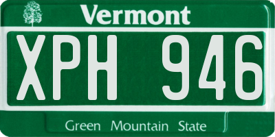 VT license plate XPH946