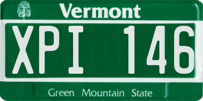 VT license plate XPI146