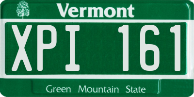 VT license plate XPI161