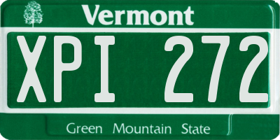 VT license plate XPI272