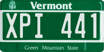 VT license plate XPI441