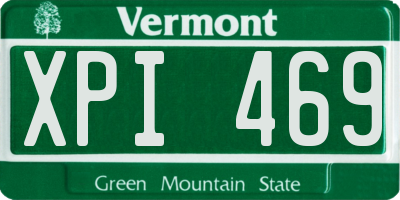 VT license plate XPI469
