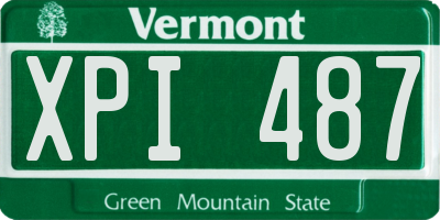 VT license plate XPI487
