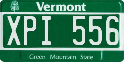 VT license plate XPI556