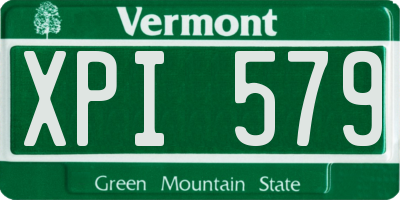 VT license plate XPI579