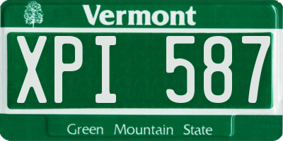 VT license plate XPI587