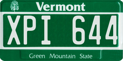 VT license plate XPI644