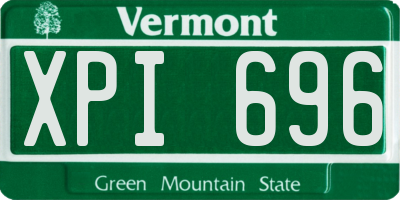 VT license plate XPI696