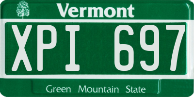 VT license plate XPI697