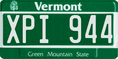 VT license plate XPI944