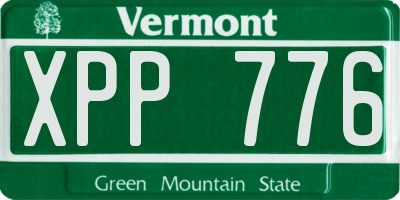VT license plate XPP776