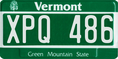 VT license plate XPQ486