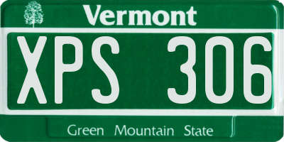 VT license plate XPS306