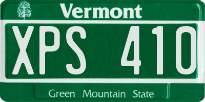 VT license plate XPS410