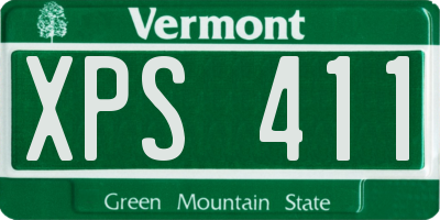 VT license plate XPS411
