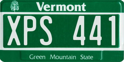 VT license plate XPS441