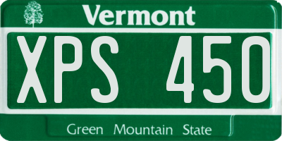 VT license plate XPS450