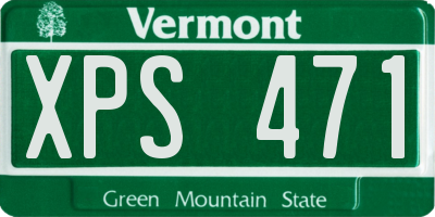 VT license plate XPS471