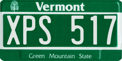 VT license plate XPS517