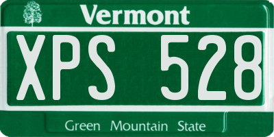 VT license plate XPS528