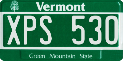 VT license plate XPS530