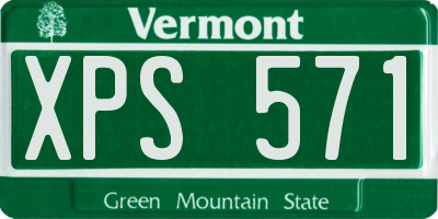 VT license plate XPS571