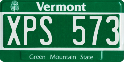 VT license plate XPS573