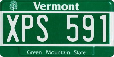 VT license plate XPS591