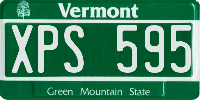 VT license plate XPS595