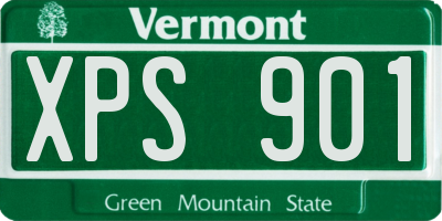 VT license plate XPS901