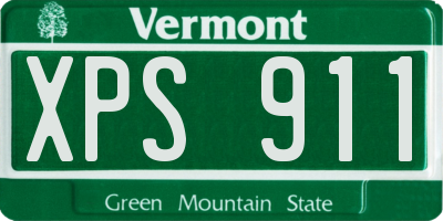 VT license plate XPS911
