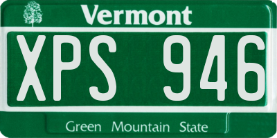 VT license plate XPS946