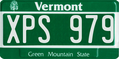 VT license plate XPS979