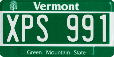 VT license plate XPS991