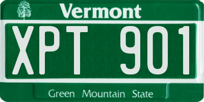 VT license plate XPT901