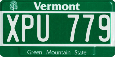 VT license plate XPU779