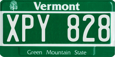 VT license plate XPY828
